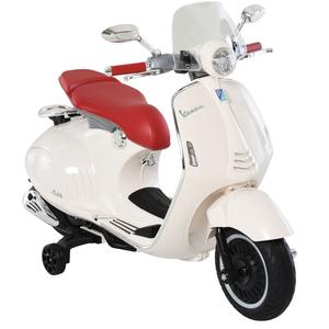 Homcom - Vespa blanca Vehículo de batería