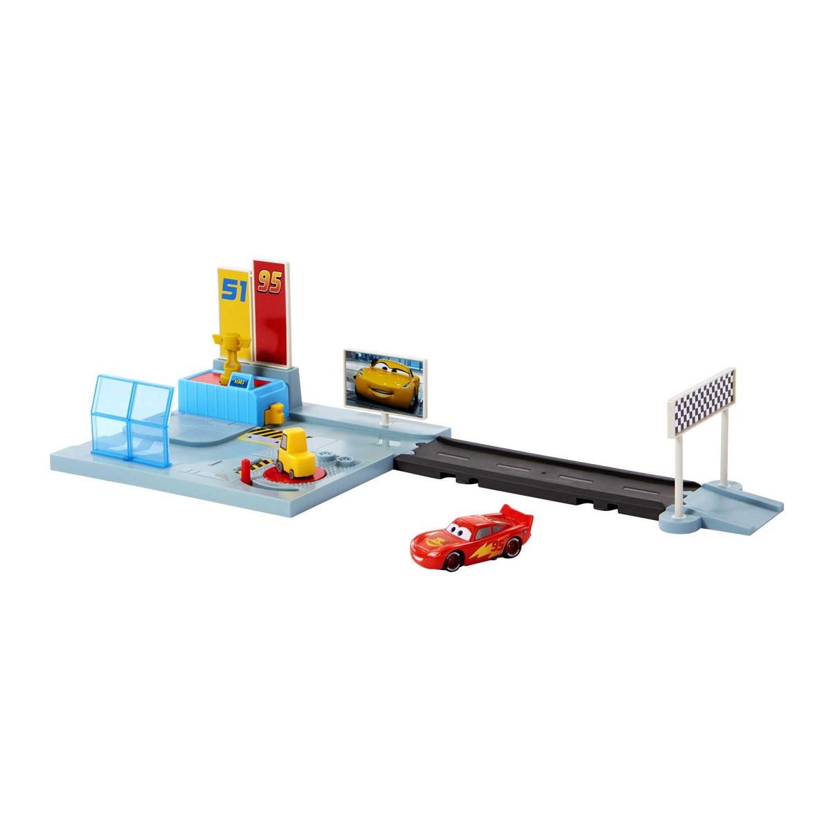 Mattel - Centro De Carreras De Cruz Pista Para Coches De  Disney Cars On The Road