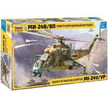 Zvezda 4823 - Maqueta Helicóptero Soviético Mi-24. Escala 1/48