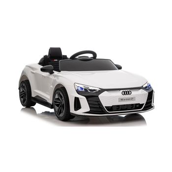 Audi Rs E-tron Gt 12v Blanco - Coche Eléctrico Infantil Para Niños Batería 12v Con Mando Control Remoto