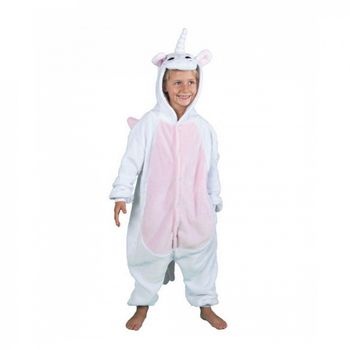 Disfraz Kigurumi Unicornio Rosa Y Blanco 4-6 Años