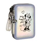 Estuche escolar CoolPack 2 compartimentos Opal Collection Jumper 2 Disney 100 con accesorios negro