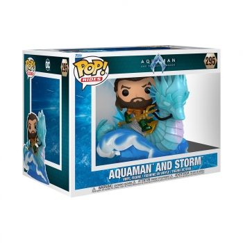 Figura Funko Pop Ride Dlx Aatlk Aquiaman On Storm