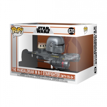 Figura Funko Pop Ride Sup Dl Mnd The Mandalorian & 1 Starfighter