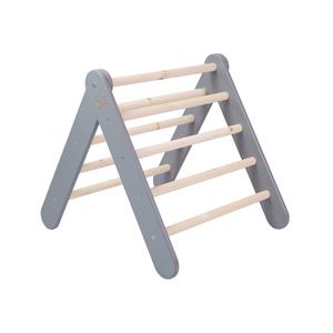 MeowBaby - Escalera de madera Montessori color gris escalada para niños