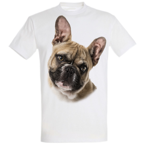 Camiseta Bulldog Francés color Gris