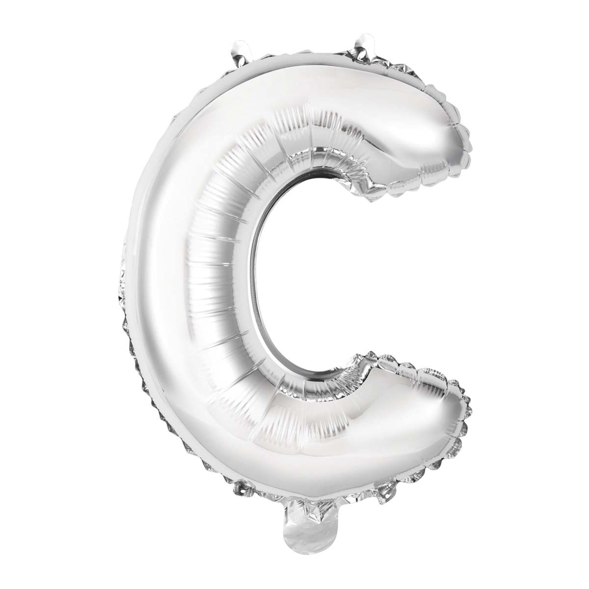 Liragram - Globo Auto-inflable Letra : C Plata 34cm