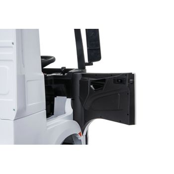 Lt911 Truck Camión Eléctrico Para Niños Mercedes Actros 12v Las Puertas Se Abren | Blanco