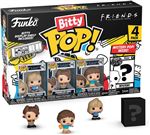 Set 4 figuras Funko Bitty Pop Friends Rachel + Chandler + Ross + Figura sorpresa 2cm