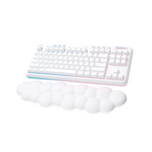 Teclado inalámbrico gaming RGB Logitech  Aurora G715 Tactile Blanco