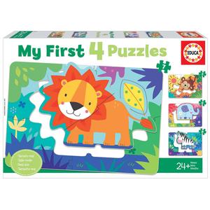 Educa Borrás - Animales de la selva - My first 4 puzzles