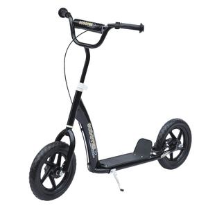 Homcom - Patinete Scooter Ajustable 2 ruedas Negro