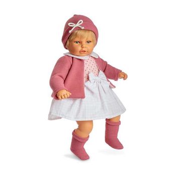 Muñeca Bebé Berjuan Ropa Rosa (60 Cm)