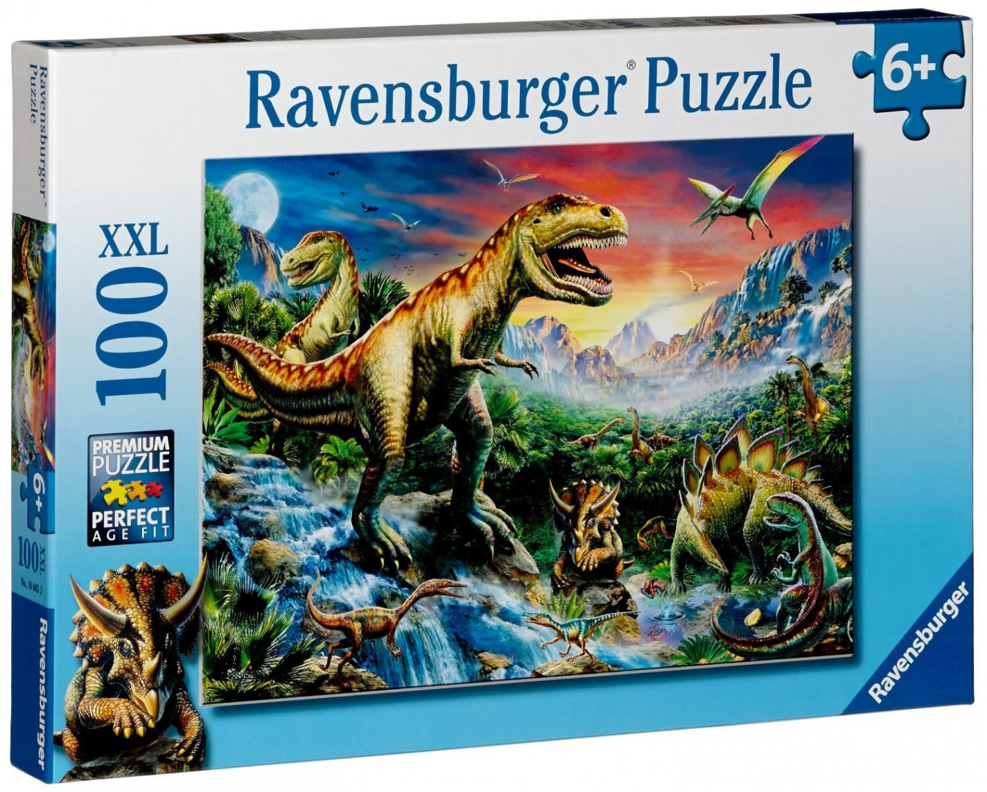 Puzle dinosaurios Ravensburger, 100 piezas