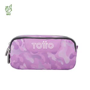 Totto - Estuche escolar dos compartimentos camuflaje rosa Sobre