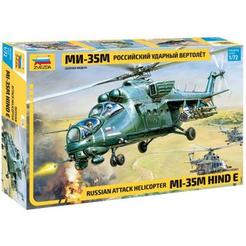 Zvezda 7276- Maqueta Helicóptero Ruso Mil Mi-35m Hind E. Escala 1/72