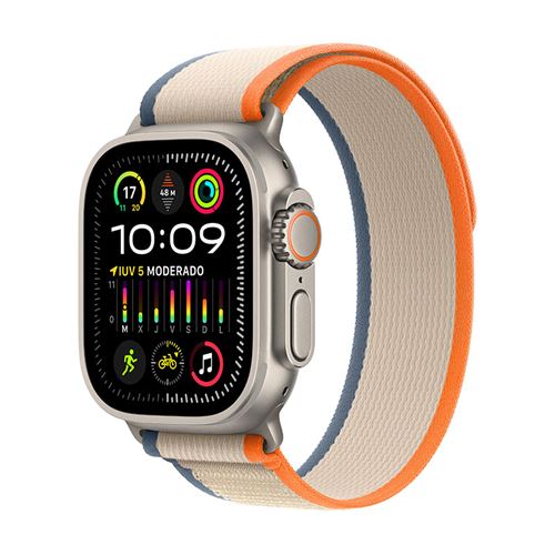 Apple Watch Ultra 2 49mm LTE Caja de Titanio con correa Loop Trail Naranja/Beige - Talla M/L