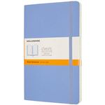 Cuaderno Moleskine Classic large rayas tapa blanda azul hortensia