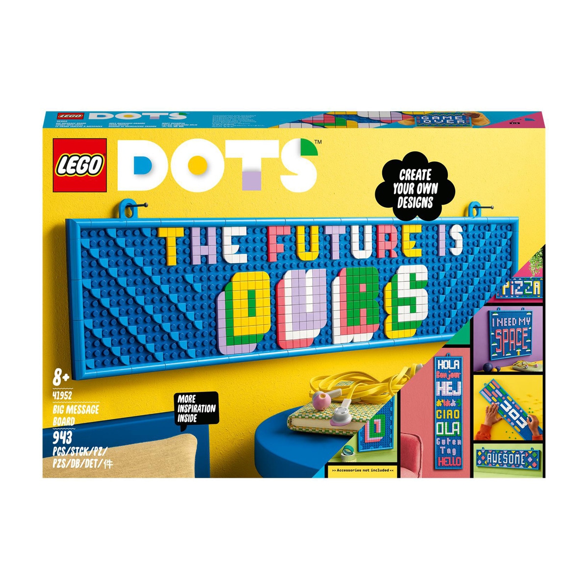 LEGO - Set De Manualidades Para Personalizar Gran Rótulo De Decoración DOTS