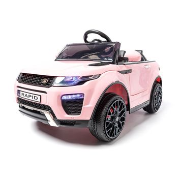 Range Rapid 12v Con Mando Rosa - Coche Eléctrico Infantil Para Niños Batería 12v Con Mando Control Remoto