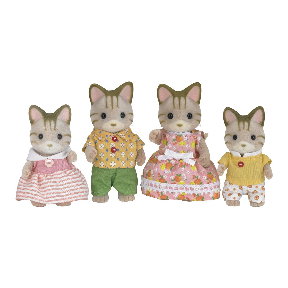 Sylvanian Families - Familia Gatos Rayas