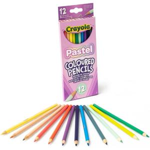 Crayola - Lápices de colores pastel de dibujo, caja de 12 colores ㅤ