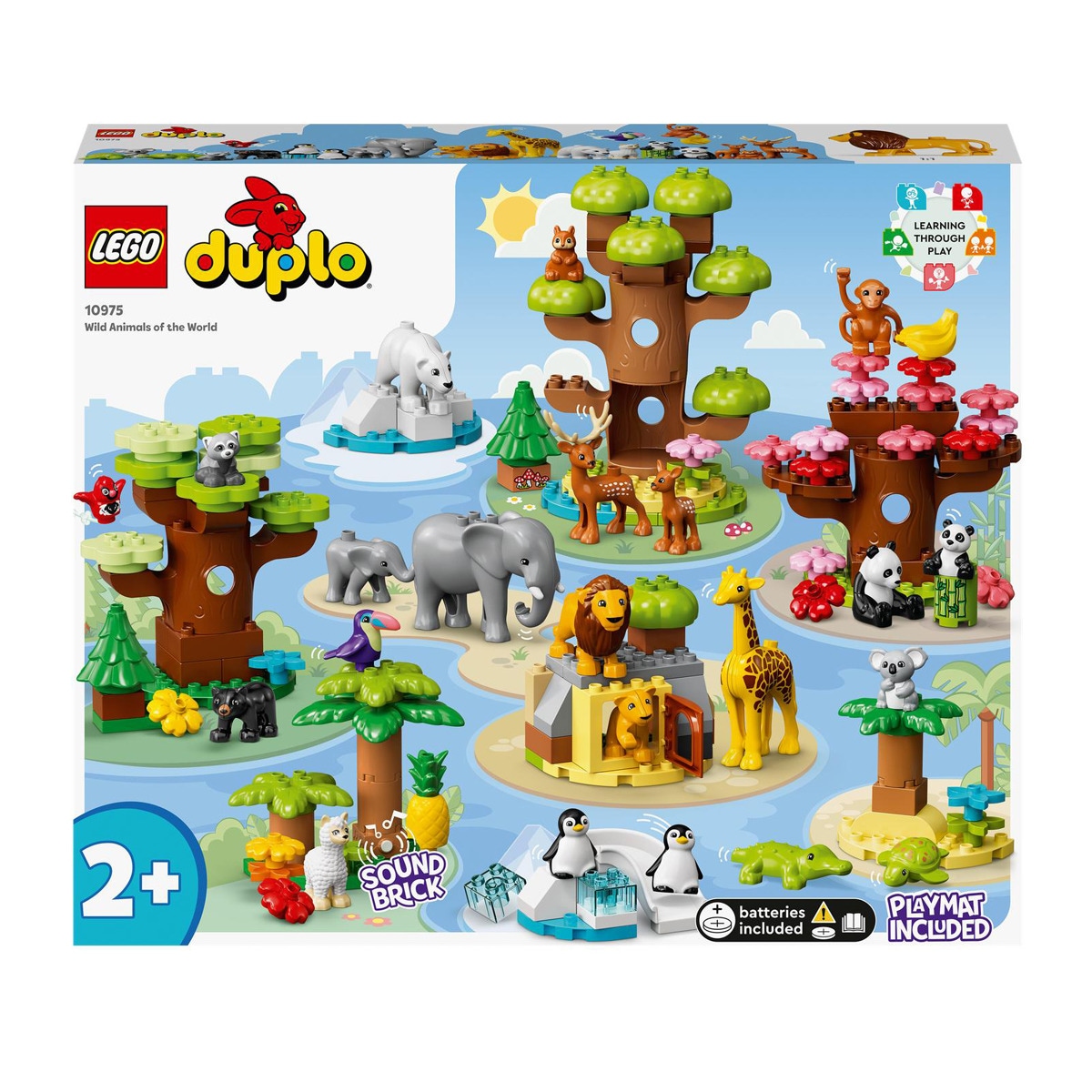 LEGO -  Educativo Fauna Salvaje Del Mundo Mapamundi Con Sonido Y Figuras De Animales DUPLO