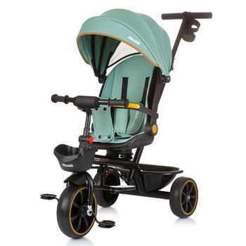 Triciclo Con Capota Y Mango Parental Max Sport Pastel Green