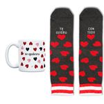 UO Kit Taza + Calcetines Te quiero con todo talla 42-46