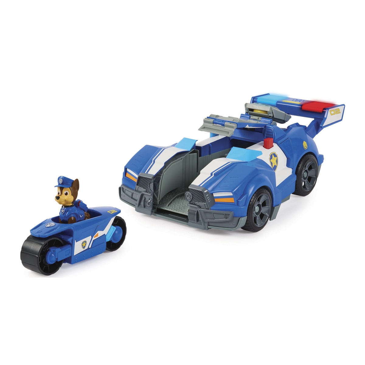 Bizak - Vehículo transformable Chase Paw Patrol Movie La Patrulla Canina Bizak.