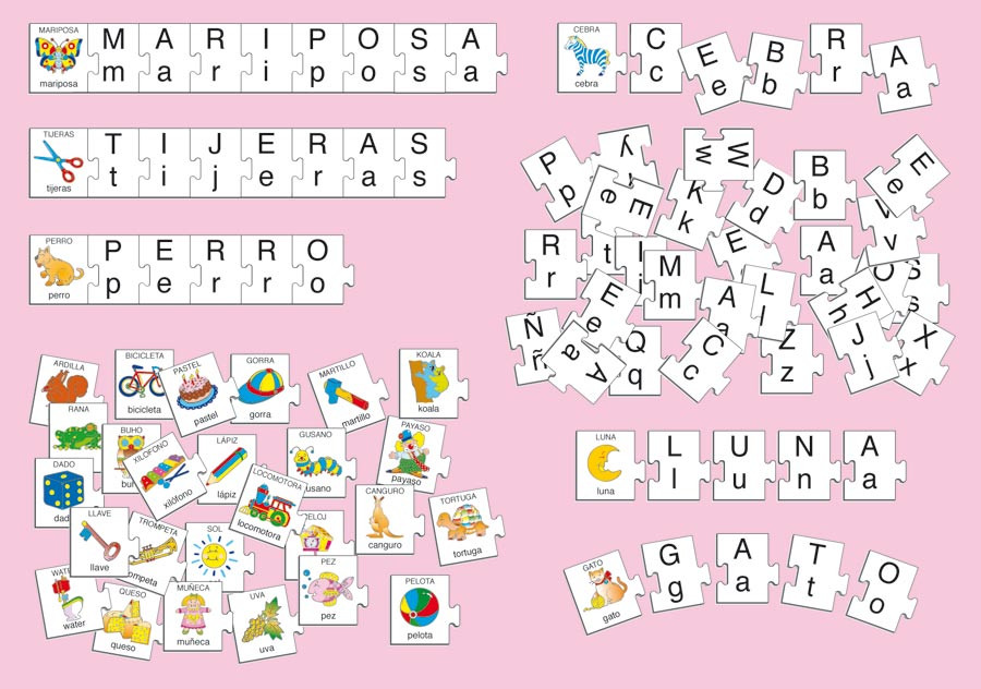 Juego de asociación Akros Busca las letras