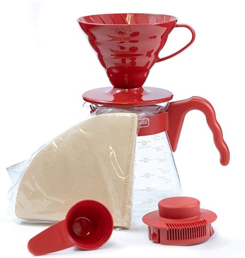 Kit de elaboración de café Hario V60 02 Rojo