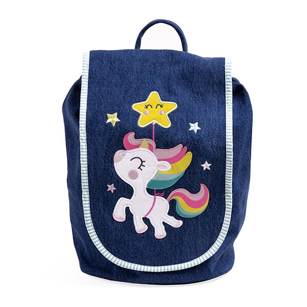 Mochila unicornio de las estrellas