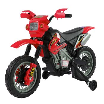 Moto Eléctrica A Batería 6v Rojo Homcom