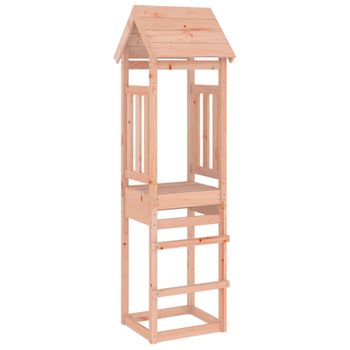 Torre De Juegos Madera Maciza Abeto Douglas 52,5x46,5x206,5 Cm Vidaxl