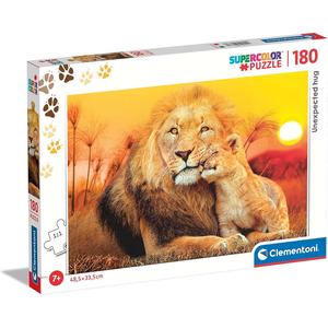 Clementoni - Puzzle infantil de 180 piezas Abrazo inesperado ㅤ