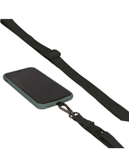 Colgante para smartphone Ksix Lanyard Negro 160 cm