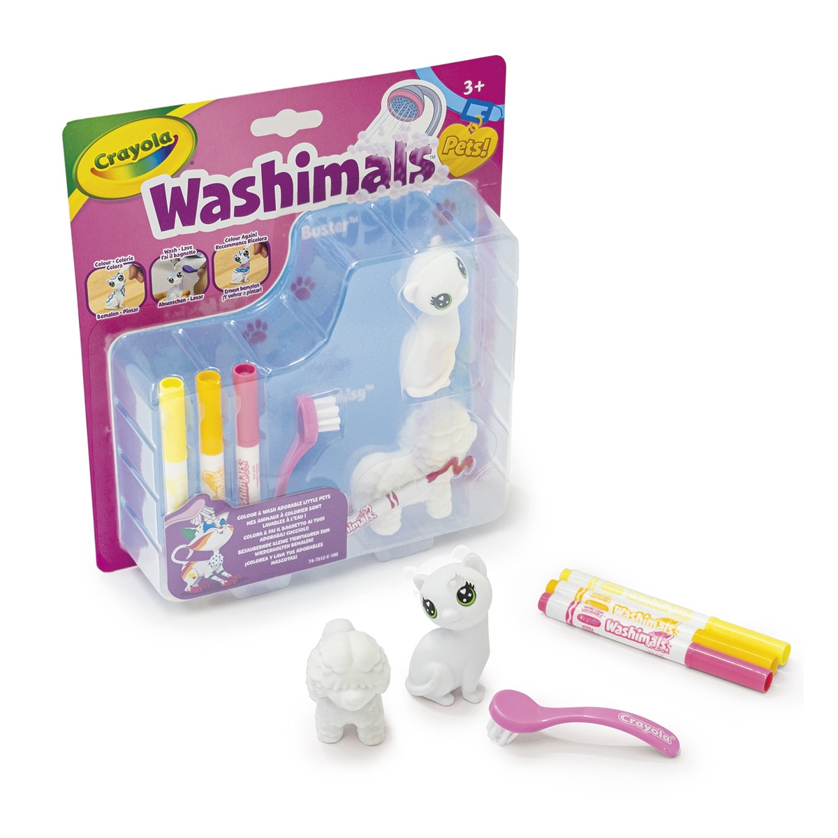 Crayola - Washimals Pets Mini Set Perrito Y Gatito