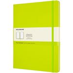 Cuaderno Moleskine Classic XL lisa tapa dura verde limón