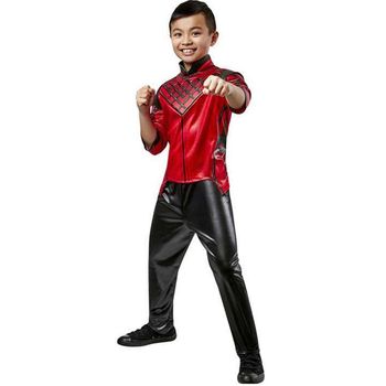 Disfraz De Shang-chi Deluxe Rojo Para Niño