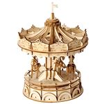 Maqueta de madera Robotime tiovivo Merry-Go-Round