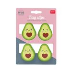 Set 4 pinzas Legami Avocado