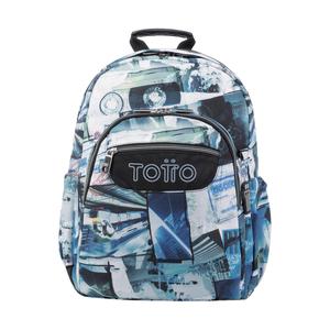 Totto - Mochila escolar postales y casetes Acuarela