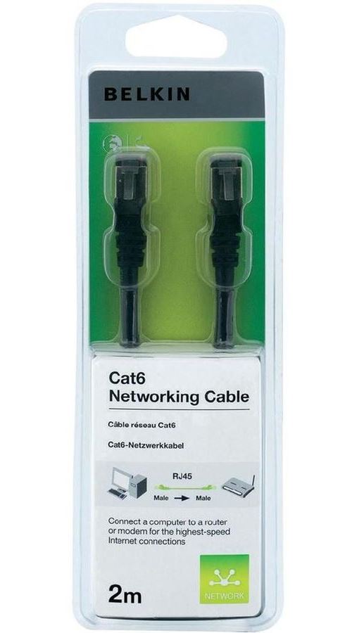 Cable de red Belkin CAT6 2 m