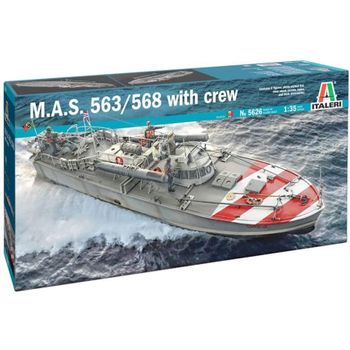 Italeri 5626 - Maqueta Barco M.a.s. 563/568 Con Tripulación. Escala 1/35