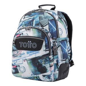 Totto - Mochila escolar postales y casetes Rayol