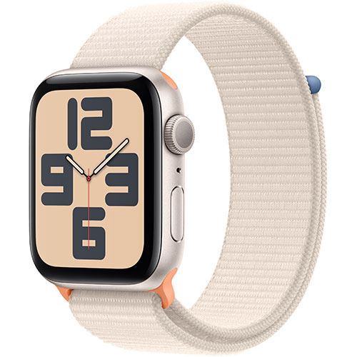 Apple Watch SE 44 mm GPS Caja de aluminio Blanco estrella y correa Loop deportiva Blanco estrella