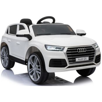 Audi Q5 Licenciado 12v Blanco - Coche Eléctrico Infantil Para Niños Batería 12v Con Mando Control Remoto