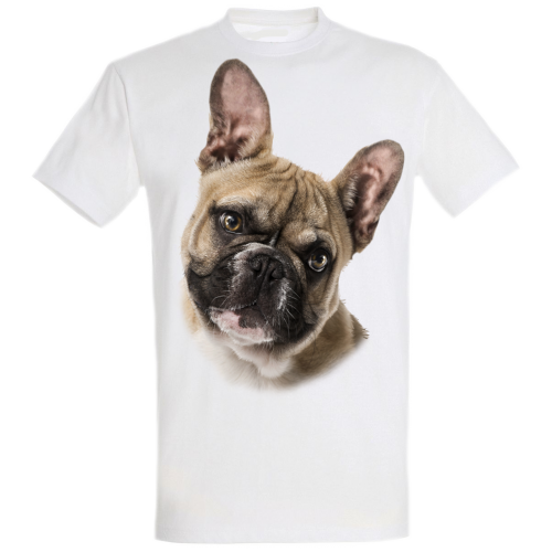 Camiseta Bulldog Francés color Gris