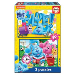 Educa Borras - 2 Puzzles Las pistas de Blue 20 piezas